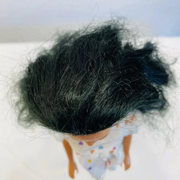 MATTEL BARBIE Asian Doll Long Black Hair Brown Eyes Two Piece Outfit 12" Tall - Picture 4 of 11